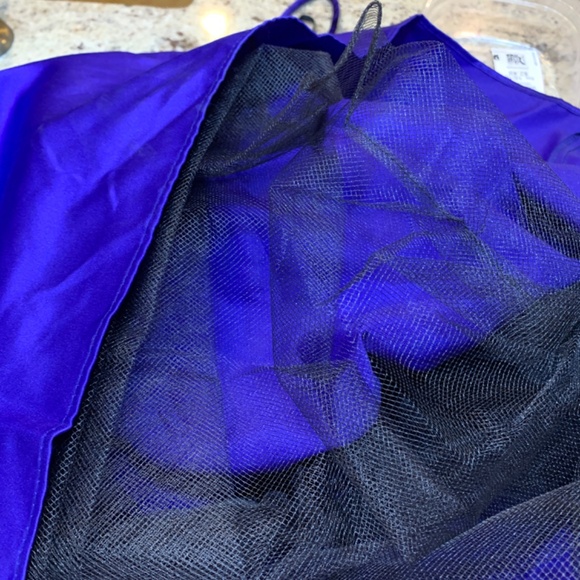 Vintage Jessica McClintock Corset Gown Size 8 Purple Velvet Taffeta Prom Goth - Picture 15 of 16